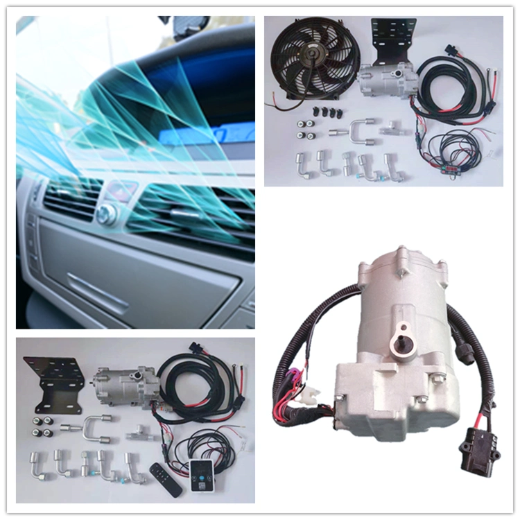 Universal Car 12 Volt AC 24V Air Conditioning 12V Electric DC Compressor Electric AC Compressor Apu Part