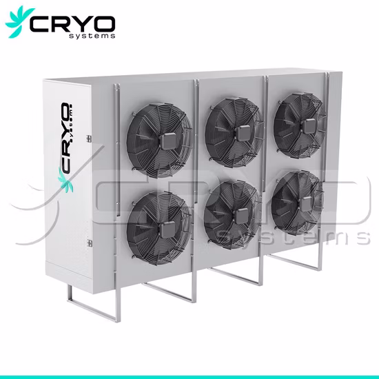 Unidade de evaporação vertical para unidade de congelamento rápido, refrigeradores, evaporador, armazenamento frio, refrigerador de ar industrial