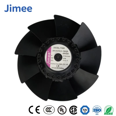 Jimee Motor Atacado Didw Ventilador centrífugo China Turbo Blower Fábrica Material de lâmina de aço inoxidável Jm8038b1hl 80 * 80 * 38mm AC Ventiladores axiais